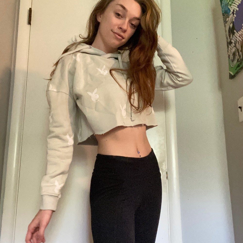 MISSGUIDED x Playboy cropped sweatshirt